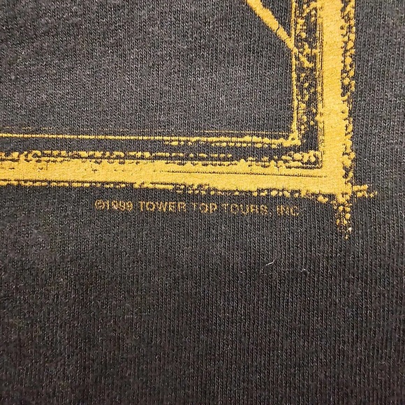 Vintage Zz Top Tshirt Mens Large 1999 Xxx Concert Tour Band 90s Giant Y2k Skater - Picture 3 of 9